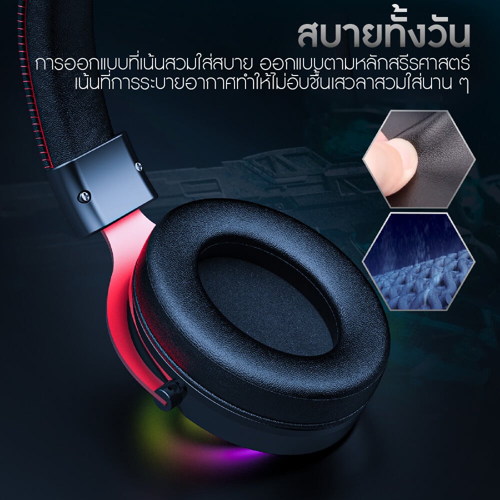 หูฟังเกมมิ่ง ONIKUMA X10 CAT EARS GAMING HEADSET - DEVIL HORN